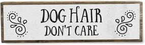 img 4 attached to 🐶 ANVEVO Dog Hair No Problem - Handcrafted Metal and Wood Sign - Adorable Rustic Wall Decor - Dog Signs - Farmhouse Decorations - Dog Theme Gifts for Dog Lovers