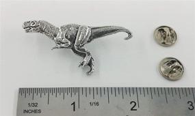 img 3 attached to 🦖 Exquisite Handcrafted Prehistoric Animal and Dinosaur Pins - T-Rex, Triceratops, Velociraptor, Pterodactyl, Stegosaurus, Brontosaurus, Woolly Mammoth, Saber Tooth Tiger, Dunklesosteus, Elasmosaur