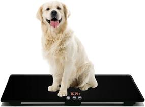 img 4 attached to Accurate Dog Scales for Large Breeds - Weighing Range 2.2lb to 220lb - 10g Measurement Accuracy - Suitable for all Dogs and Cats