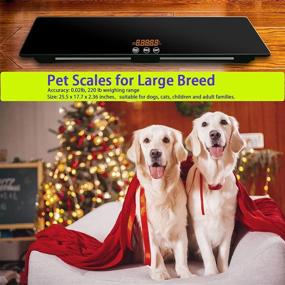 img 2 attached to Accurate Dog Scales for Large Breeds - Weighing Range 2.2lb to 220lb - 10g Measurement Accuracy - Suitable for all Dogs and Cats