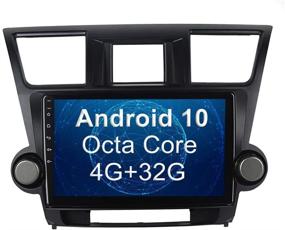 img 4 attached to 🚗 SYGAV Android 10 Автомагнитола для Toyota Highlander 2008-2012 - GPS-навигация - 10,2-дюймовый сенсорный экран радио