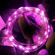 🔮 alkbo purple battery operated fairy lights - 10ft 30leds for bedroom, wedding, party, christmas, halloween logo