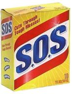 superior cleaning with s.o.s. steel wool soap pads! - 10 pads logo