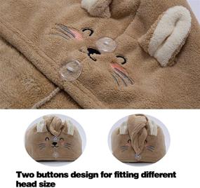 img 2 attached to 🐱 3 Pack Kitty Microfiber Hair Towel Wrap - Super Absorbent, Anti Frizz Hair Drying Turban with 2 Buttons - Quick Drying Twist Hair Towel for Woman & Girl, Ideal for Drying Curly, Long & Thick Hair