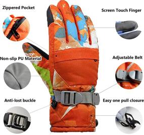 img 2 attached to Momoon Gloves Waterproof Screen Winter Outdoor Recreation for Outdoor Clothing