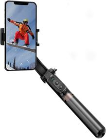 img 4 attached to 📱 IWALK Smartphone Gimbal Stabilizer: Auto Balance, Shake Reduction, 1-Axis Handheld Pan-Tilt Tripod with Bluetooth Remote for iPhone 12/12 Mini/ Pro/Max 11/X, Samsung Note20/S20/S10/S9