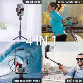 img 3 attached to 📱 IWALK Smartphone Gimbal Stabilizer: Auto Balance, Shake Reduction, 1-Axis Handheld Pan-Tilt Tripod with Bluetooth Remote for iPhone 12/12 Mini/ Pro/Max 11/X, Samsung Note20/S20/S10/S9