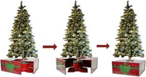 img 2 attached to 🎄 The Original Christmas Tree Box - Red Present Design - 20x20x11 Christmas Tree Stand Cover: Protect and Decorate Your Tree Perfectly!