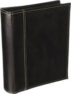 pioneer su-246/bk 208 pocket sewn faux suede & leatherette album (black) - ideal for 4x6-inch prints logo