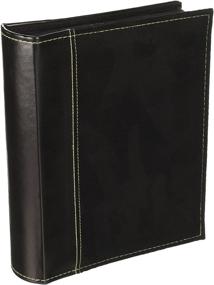 img 2 attached to Pioneer SU-246/BK 208 Pocket Sewn Faux Suede & Leatherette Album (Black) - Ideal for 4x6-Inch Prints