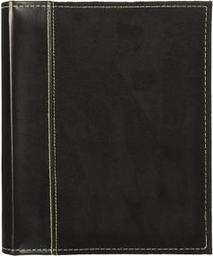 img 1 attached to Pioneer SU-246/BK 208 Pocket Sewn Faux Suede & Leatherette Album (Black) - Ideal for 4x6-Inch Prints