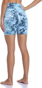 img 1 attached to 🩲 YUNOGA High Waisted Yoga Short with 6" Inseam: Performance Athletic Biker Shorts for Women