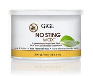 gigi no sting wax: gentle hair removal solution in 14 ounce size logo