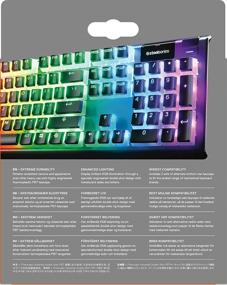 img 1 attached to 🔲 SteelSeries PRISMCAPS: Durable PBT Thermoplastic Keycaps for Mechanical Keyboards - Double Shot Pudding-Style, Black