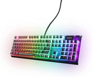 🔲 steelseries prismcaps: durable pbt thermoplastic keycaps for mechanical keyboards - double shot pudding-style, black logo