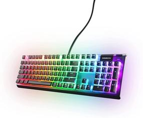 img 4 attached to 🔲 SteelSeries PRISMCAPS: Durable PBT Thermoplastic Keycaps for Mechanical Keyboards - Double Shot Pudding-Style, Black