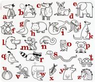 modern-twist single mark-mat with alphabet animals logo