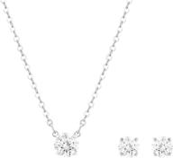 sophisticated swarovski crystal jewelry set collections: perfect necklace and earrings sets for the holiday season logo