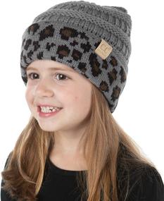 img 4 attached to Funky Junque Exclusives Child Toddler Beanie: Stay Warm with this Trendy Kids Knit Skull Cap Hat for Winter