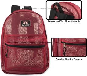 img 3 attached to 🎒 Transparent Trailmaker Backpack: The Fashionable and Functional School Shoulder Backpacks