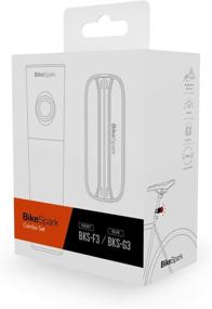 img 3 attached to 🚲 BikeSpark USB Rechargeable Combo Set: F3 800lm Front Light + G3 35lm Rear Light, Motion-Sensing, Auto On/Off, IPX5 + Strap Mounting