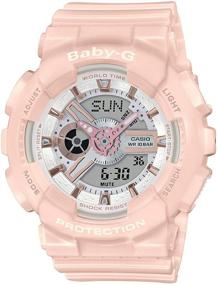 img 4 attached to 🌸 Смола Casio BA110RG-4A Baby-G Женские часы в великолепном пастельно-розовом цвете, 43.4 мм