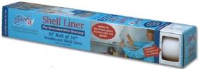 img 1 attached to 📚 10-Foot Roll of Shelf Liner for 16-Inch Wire Shelving with Locking Tabs