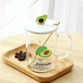 img 2 attached to MINISO Avocado Drinking Glasses Teaspoon