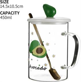 img 3 attached to MINISO Avocado Drinking Glasses Teaspoon