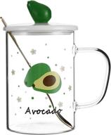 miniso avocado drinking glasses teaspoon logo