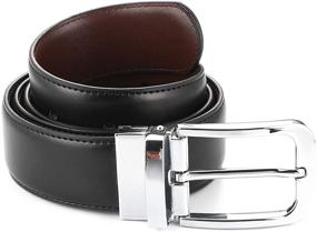 img 3 attached to 👞 Gelante Reversible Leather Belt: Sleek 30 2048 Khaki S Men's Accessories for Effortless Style