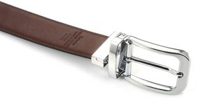 img 1 attached to 👞 Gelante Reversible Leather Belt: Sleek 30 2048 Khaki S Men's Accessories for Effortless Style