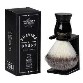img 2 attached to Gentlemens Hardware Apothecary Synthetic Shaving