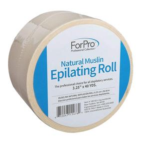 img 4 attached to 🌿 Professional Grade Natural Muslin Epilating Roll for Hair Removal - Tear Resistant, 3.25" Width x 40 Yards Length