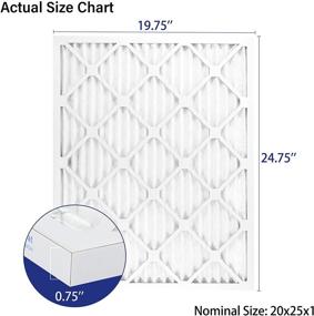 img 3 attached to 🔍 BOOGUAN 20X25X1 MERV11 Pleated Furnace Air Filter