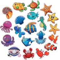 🦀 pgfun 20pcs marine organism stickers tub tattoos sea animal decals treads adhesive appliques scraper for stairs, refrigerators, windows, bathtub, mirrors, and other smooth surfaces decoration - enhanced seo logo