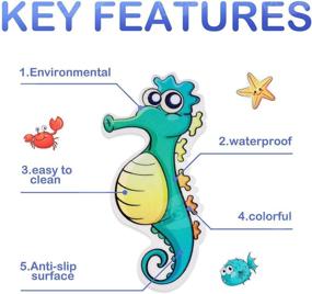 img 2 attached to 🦀 PGFUN 20PCS Marine Organism Stickers Tub Tattoos Sea Animal Decals Treads Adhesive Appliques Scraper for Stairs, Refrigerators, Windows, Bathtub, Mirrors, and Other Smooth Surfaces Decoration - Enhanced SEO