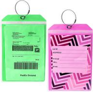 golf luggage tag - set of 2 bag tags set extra large 9&#34 logo