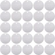 🏷️ 100-piece stamping blank tags: 1 inch round aluminum tags with hole - 0.06 inch thickness logo