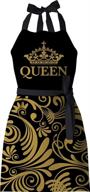 african american expressions apron queen logo