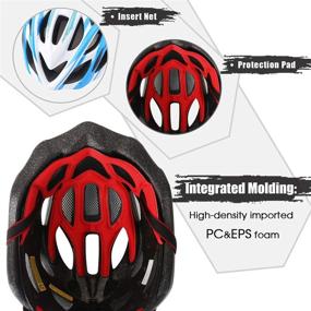 img 1 attached to 🚴 Ultimate Protection: Specialized Bike Helmet with Detachable Visor & LED Back Light - CPSC&CPC Certified Adjustable Mountain and Road Bike Helmet for Adults