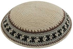 img 1 attached to 📿 High-Quality Knit Kippot in Bulk Packs or as Single Pieces with Complimentary Clips from Zion Judaica