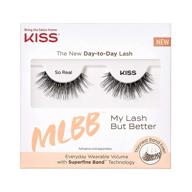 👁️ enhance your everyday look with kiss mlbb my lash but better false eyelashes - natural volume, easy application, reusable & cruelty-free, contact lens friendly – style so real, 1 pair logo