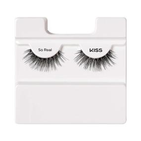 img 1 attached to 👁️ Enhance Your Everyday Look with KISS MLBB My Lash But Better False Eyelashes - Natural Volume, Easy Application, Reusable & Cruelty-Free, Contact Lens Friendly – Style So Real, 1 Pair