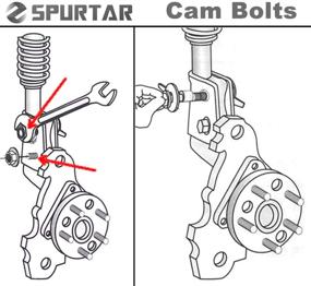 img 3 attached to 🔧 Spurtar Professional Camber Adjusting Kit: Caster/Cam Bolt Kit with Hardware & Alignment Kit for 4-Wheel Vehicles (2Pcs)