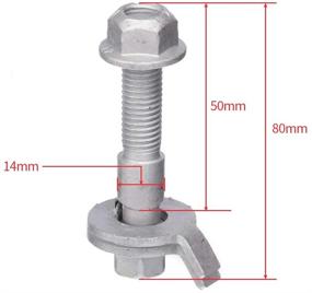 img 2 attached to 🔧 Spurtar Professional Camber Adjusting Kit: Caster/Cam Bolt Kit with Hardware & Alignment Kit for 4-Wheel Vehicles (2Pcs)