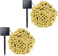 🎄 vmanoo 72ft solar outdoor string christmas lights - 200 led 8 modes for patio lighting, yard, gazebo, party, wedding tents, porch decorations - xmas garden backyard tree, indoor balcony stylish lights логотип