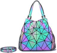 👜 cross body women's handbags & wallets, shoulder bags – geometric luminous holographic reflective logo