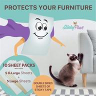 🐱 slinky paws cat scratch furniture protector and training tape: shield your furniture from cat claws and encourage scratch post usage logo