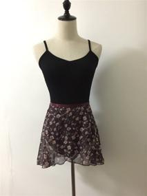 img 3 attached to 🩰 Limiles Girls Chiffon Ballet Skirt: Dance, Skate, or Wrap - S, M, L Sizes